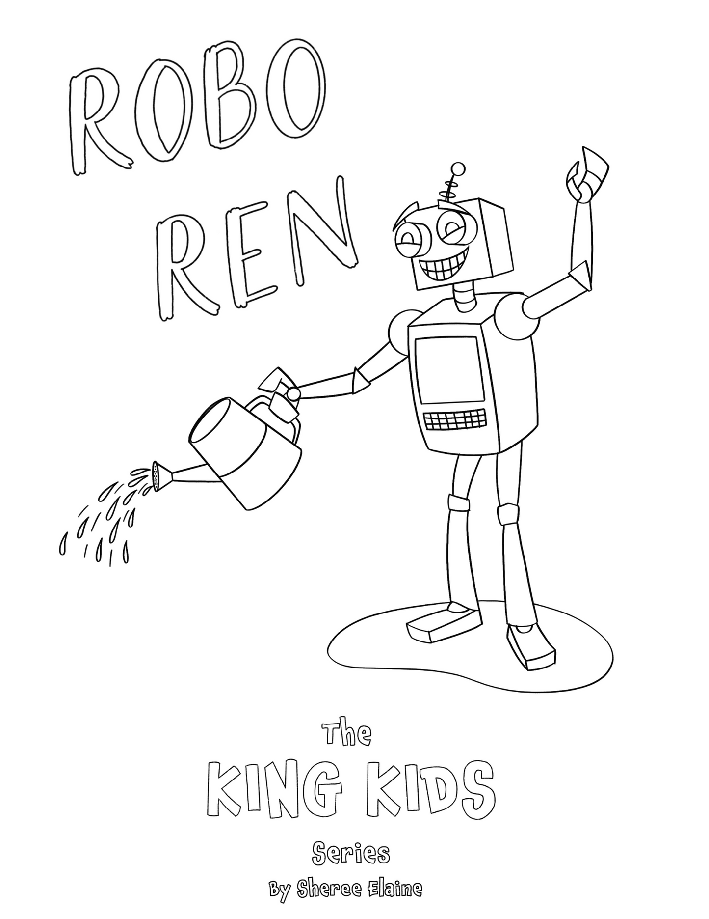 Robo Ren Coloring Page